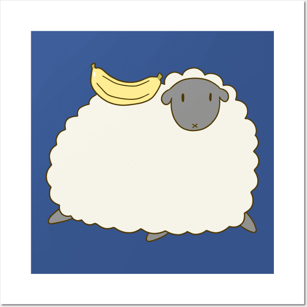 Banana Sheep Wall Art by saradaboru